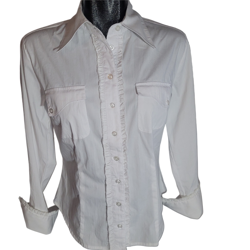 Nicole Benisti White Button-Up Shirt